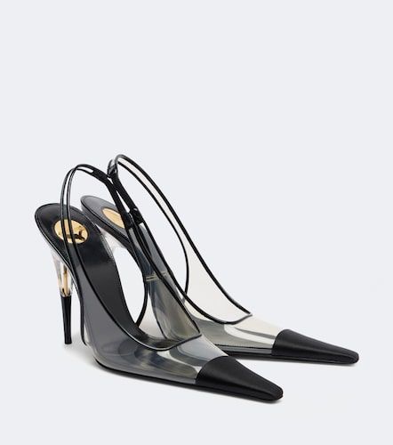 Escarpins slingback Romy à finitions en satin - Saint Laurent - Modalova