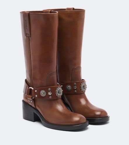Chloé Bottes Dakota en cuir à clous - Chloe - Modalova