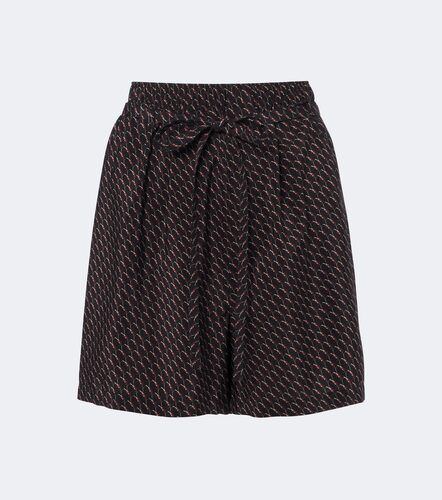 Short Cassandre en soie à imprimé - Saint Laurent - Modalova