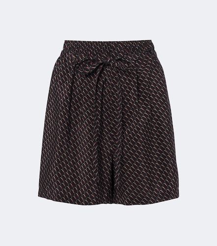 Short Cassandre en soie à imprimé - Saint Laurent - Modalova