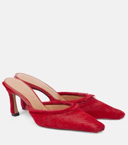 Mules Juno 75 en cuir façon poulain - The Attico - Modalova