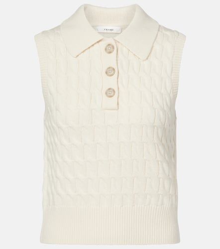 Pull sans manches The Cable Polo en laine - Frame - Modalova