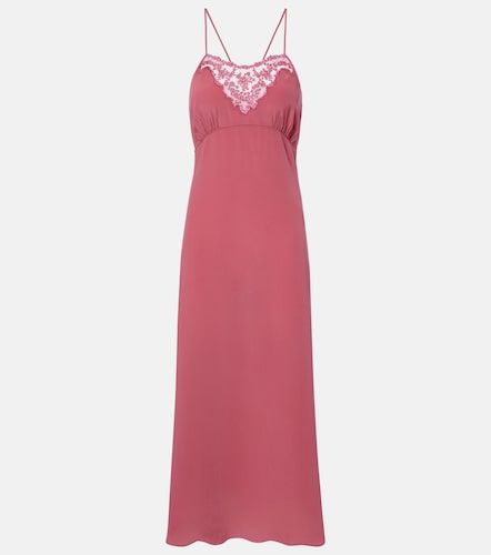 Chloé Robe nuisette en soie et dentelle - Chloe - Modalova