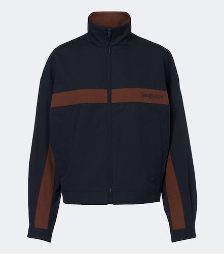 Veste en coton à logo - Saint Laurent - Modalova