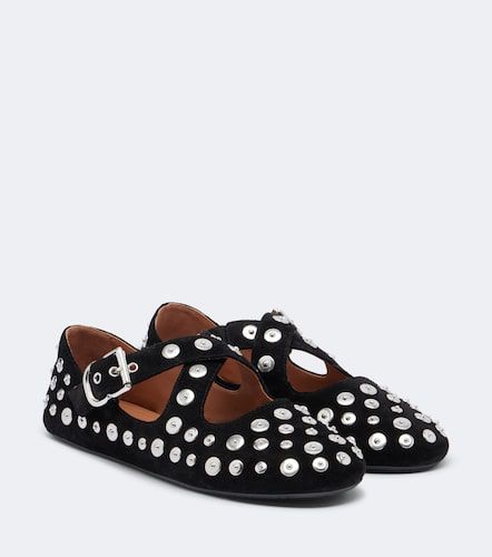 Alaïa Ballerines en daim à clous - Alaia - Modalova