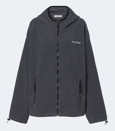 Miu Miu Veste oversize à capuche - Miu Miu - Modalova