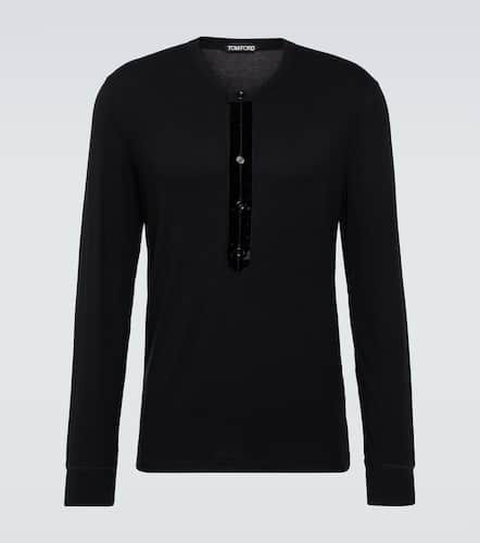 Tom Ford Chemise Henley en satin - Tom Ford - Modalova