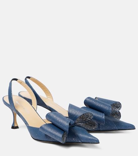 Escarpins slingback Le Cadeau 65 en denim - Mach & Mach - Modalova