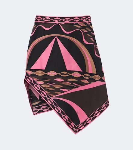 Mini-jupe asymétrique Dune en soie - Pucci - Modalova