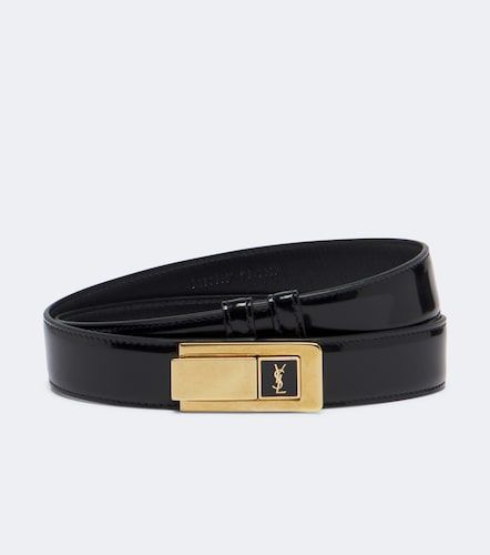 Ceinture Cassandre en cuir verni - Saint Laurent - Modalova