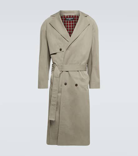 Trench-coat oversize en coton mélangé - Balenciaga - Modalova