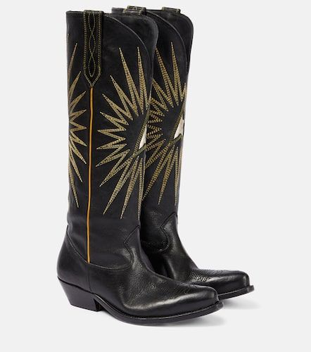 Bottes santiags Wish Star en cuir - Golden Goose - Modalova