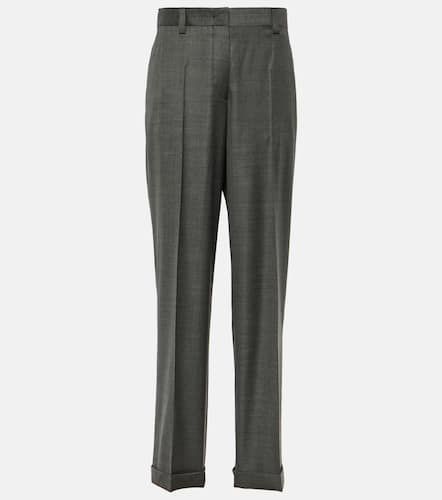 Miu Miu Pantalon droit en laine - Miu Miu - Modalova