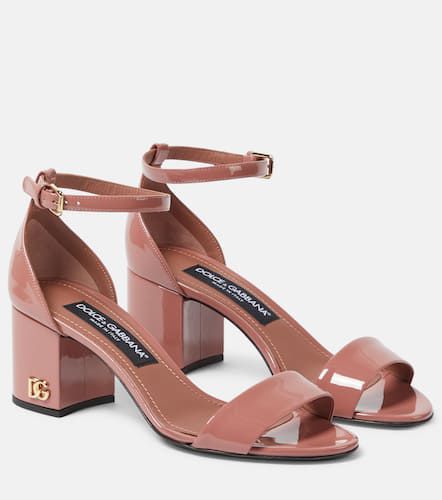 Sandales en cuir verni - Dolce&Gabbana - Modalova