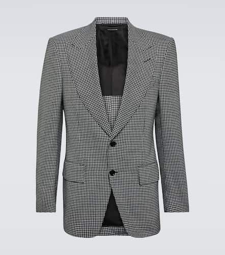 Blazer Atticus en laine mélangée à carreaux - Tom Ford - Modalova