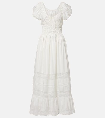 Robe longue Elbie en coton à dentelle - Faithfull - Modalova
