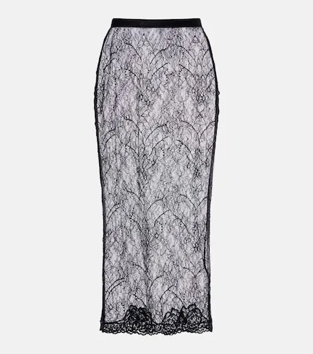 Jupe midi en dentelle florale - Valentino Garavani - Modalova