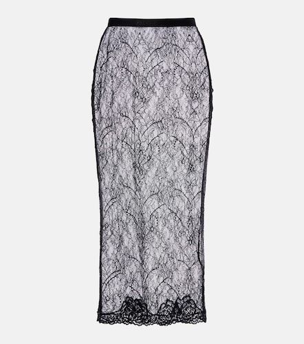 Jupe midi en dentelle florale - Valentino Garavani - Modalova