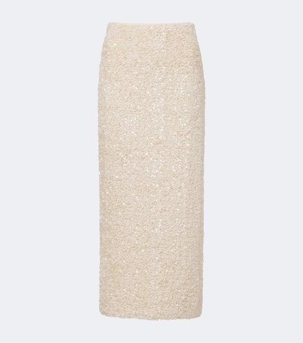 Jupe midi en velours à sequins - Vince - Modalova