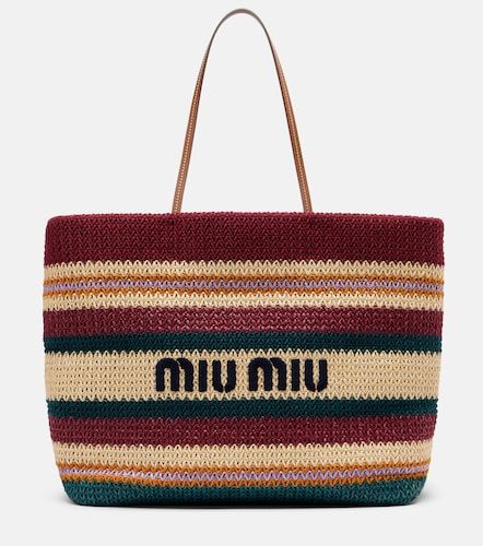 Miu Miu Cabas rayé - Miu Miu - Modalova