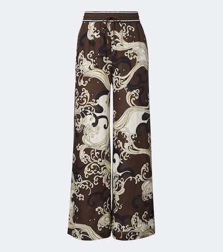 Alémais Pantalon ample Otis en lin à imprimé - Alemais - Modalova