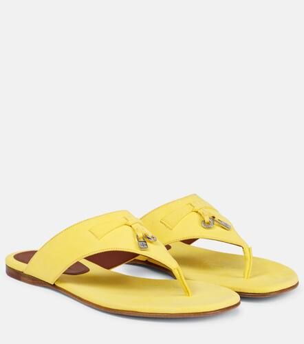 Tongs Summer Charms en daim - Loro Piana - Modalova