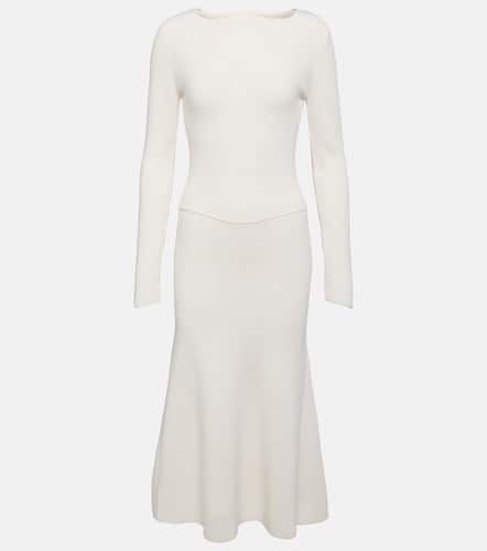 Robe midi en laine mélangée - Victoria Beckham - Modalova