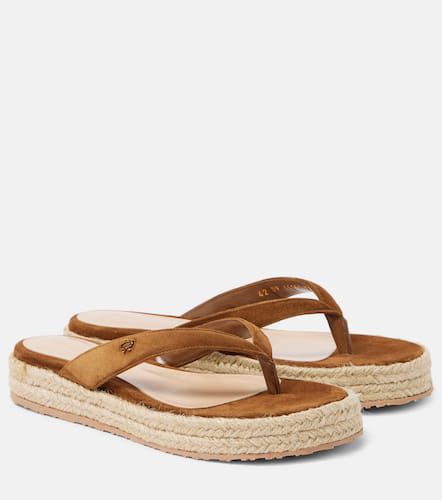 Tongs espadrilles en daim - Gianvito Rossi - Modalova