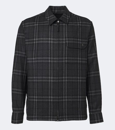 Veste Check en laine et cachemire - Burberry - Modalova
