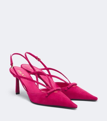 Prada Escarpins slingback en daim - Prada - Modalova