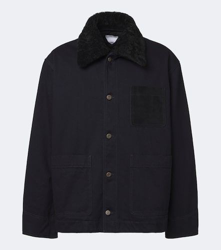 Veste en denim et shearling - Bottega Veneta - Modalova
