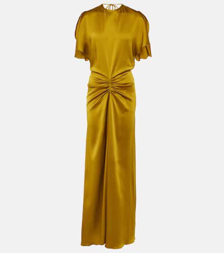 Robe longue en satin - Victoria Beckham - Modalova