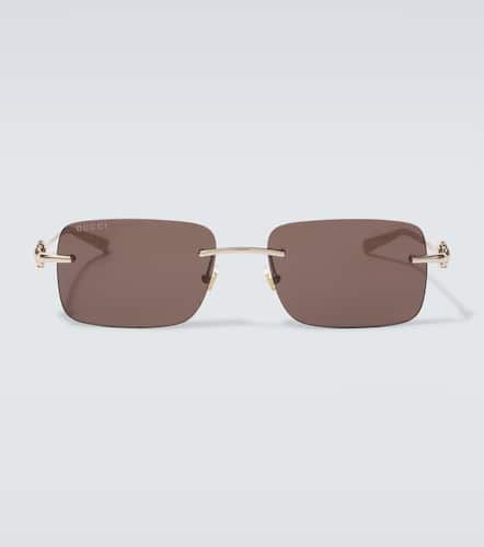 Lunettes de soleil Horsebit rectangulaires - Gucci - Modalova