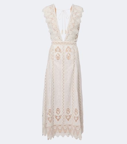 Robe midi à broderies - Johanna Ortiz - Modalova