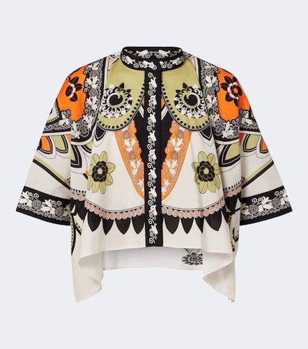 Chemise courte Foulard en coton à imprimé - La DoubleJ - Modalova