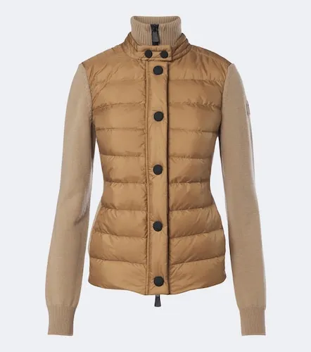 Cardigan matelassé en laine mélangée - Moncler Grenoble - Modalova