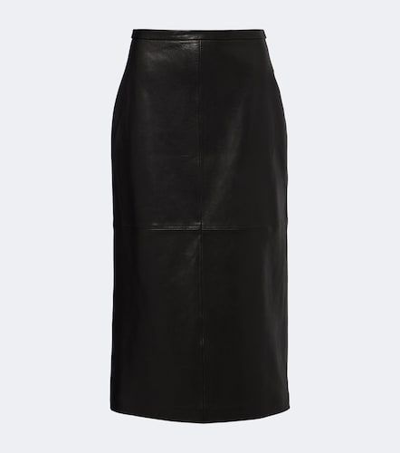 Jupe crayon Alana en cuir - Nour Hammour - Modalova