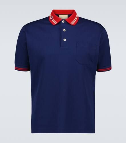 Polo en coton mélangé - Gucci - Modalova