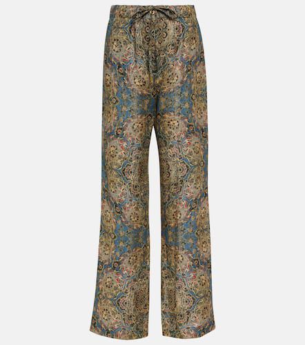 Pantalon de pyjama en lin imprimé - Loro Piana - Modalova