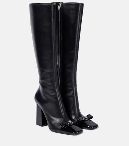 Bottes Gianni Ribbon en cuir - Versace - Modalova