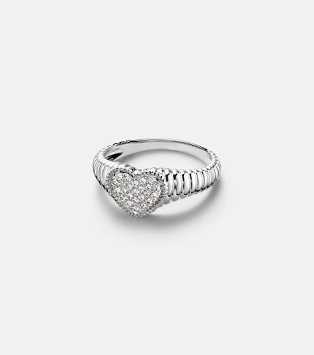 Yvonne Léon Bague en or blanc 9 ct et diamants - Yvonne Leon - Modalova