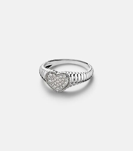 Yvonne Léon Bague en or blanc 9 ct et diamants - Yvonne Leon - Modalova