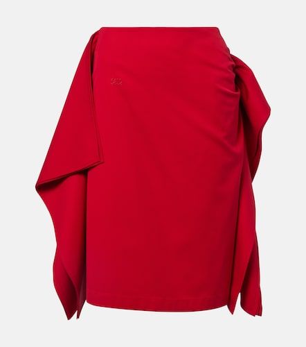 Loewe Jupe midi en coton et soie - Loewe - Modalova