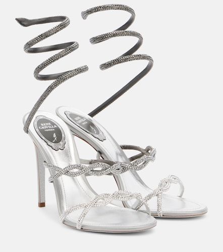 Sandales Cleo en satin à ornements - Rene Caovilla - Modalova