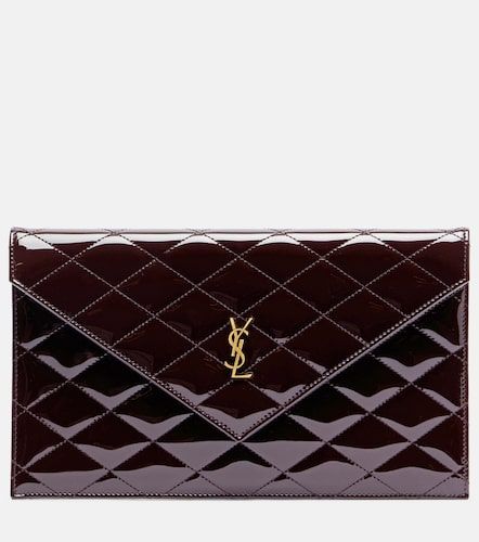 Pochette Paris en cuir verni - Saint Laurent - Modalova