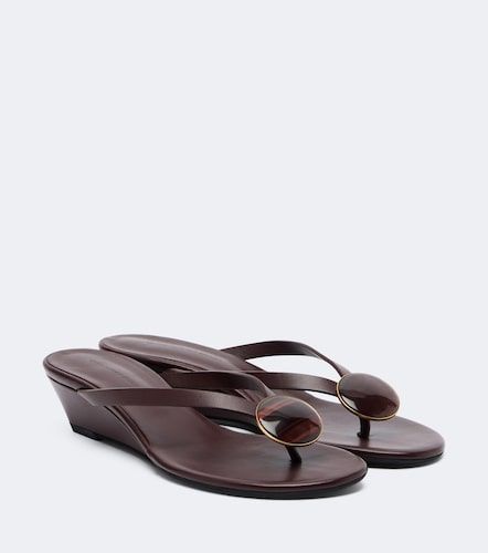 Mules compensées Aura Quartz en cuir - Christopher Esber - Modalova