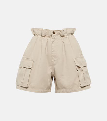 Short cargo en coton à taille haute - Miu Miu - Modalova