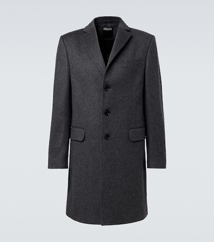 Manteau en laine et cachemire mélangés - Zegna - Modalova