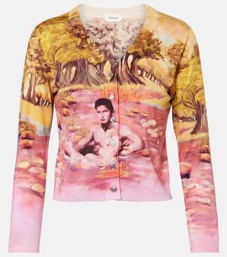 Versace Cardigan en soie - Versace - Modalova