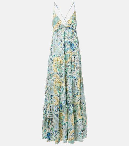 Robe longue en coton à motif cachemire - Etro - Modalova